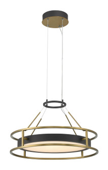 Levitation LED Pendant in Sand Coal & Soft Brass (7|5086-781-L)