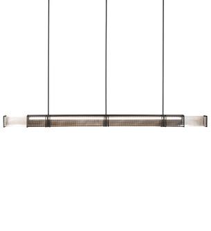 Quadrato LED Pendant in Solar Black/Gold Matte (57|258960)