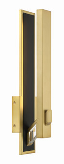Sauvity LED Wall Sconce in Coal And Soft Brass (42|P1921-726-L)