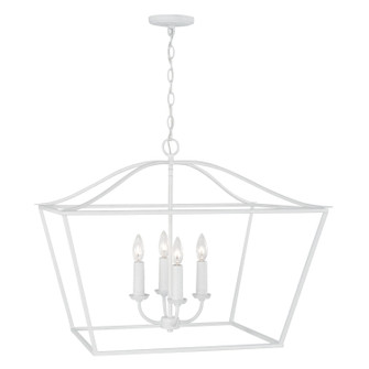 Grady Four Light Pendant in Textured White (65|350641XW)