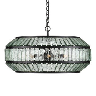 Centurion Six Light Chandelier in Clear/Satin Black (142|9000-1078)