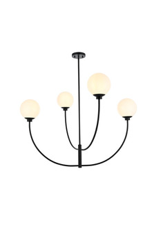 Nyomi Four Light Chandelier in Black (173|LD814D42BK)