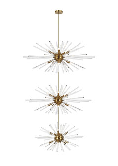 Sienna 30 Light Chandelier in Satin Gold (173|2502G46L3SG)