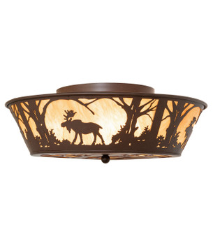 Moose at Dawn Four Light Flushmount in Cafe Noir (57|264273)