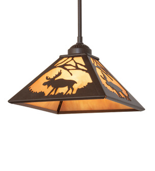 Lone Moose One Light Mini Pendant in Cafe Noir (57|264272)