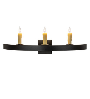 Lakeshore Three Light Wall Sconce in Textured Black (57|263901)