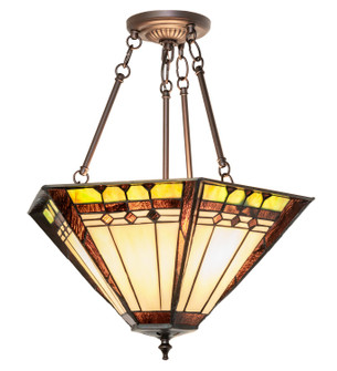 Albuquerque Three Light Semi-Flushmount in Mahogany Bronze (57|262190)