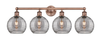 Edison Four Light Bath Vanity in Antique Copper (405|616-4W-AC-G1213-8SM)
