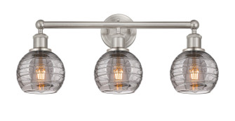 Edison Three Light Bath Vanity in Brushed Satin Nickel (405|616-3W-SN-G1213-6SM)