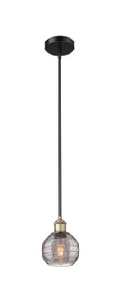 Edison One Light Mini Pendant in Black Antique Brass (405|616-1S-BAB-G1213-6SM)
