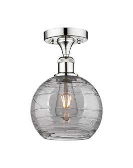 Edison One Light Semi-Flush Mount in Polished Chrome (405|616-1F-PC-G1213-8SM)