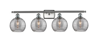 Ballston Four Light Bath Vanity in Brushed Satin Nickel (405|516-4W-SN-G1213-8SM)
