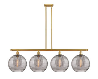 Ballston Four Light Island Pendant in Satin Gold (405|516-4I-SG-G1213-12SM)