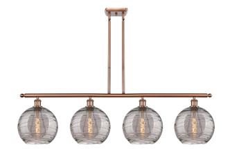 Ballston Four Light Island Pendant in Antique Copper (405|516-4I-AC-G1213-10SM)