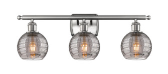 Ballston Three Light Bath Vanity in Brushed Satin Nickel (405|516-3W-SN-G1213-6SM)