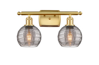 Ballston Two Light Bath Vanity in Satin Gold (405|516-2W-SG-G1213-6SM)
