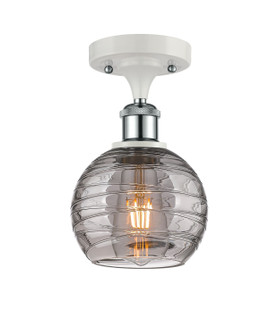 Ballston One Light Semi-Flush Mount in White Polished Chrome (405|516-1C-WPC-G1213-6SM)