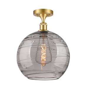 Ballston One Light Semi-Flush Mount in Satin Gold (405|516-1C-SG-G1213-12SM)