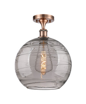 Ballston One Light Semi-Flush Mount in Antique Copper (405|516-1C-AC-G1213-12SM)