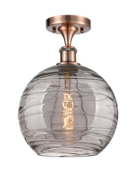 Ballston One Light Semi-Flush Mount in Antique Copper (405|516-1C-AC-G1213-10SM)