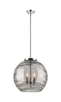 Ballston Three Light Pendant in Polished Nickel (405|221-3S-PN-G1213-18SM)