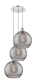 Ballston Three Light Pendant in Polished Chrome (405|113B-3P-PC-G1213-12SM)