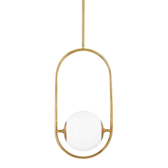 Everley One Light Pendant in Vintage Brass (68|273-42-VB)