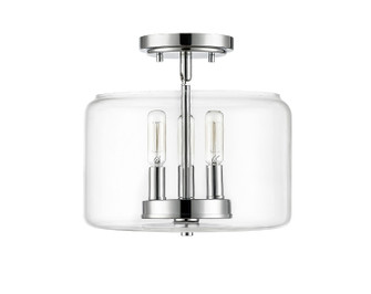 Asheville Three Light Semi-Flush Mount in Chrome (59|46923-CH)