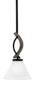 Monterey One Light Mini Pendant in Matte Black & Painted Distressed Wood-look Metal (200|2901-MBDW-312)