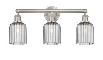 Edison Three Light Bath Vanity in Satin Gold (405|616-3W-SG-G559-5CL)