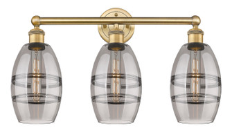 Edison Three Light Bath Vanity in Brushed Brass (405|616-3W-BB-G557-6SM)