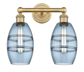 Edison Two Light Bath Vanity in Brushed Brass (405|616-2W-BB-G557-6BL)