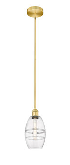 Edison One Light Mini Pendant in Satin Gold (405|616-1S-SG-G557-6CL)