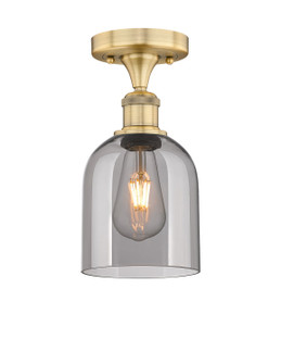 Edison One Light Semi-Flush Mount in Brushed Brass (405|616-1F-BB-G558-6SM)