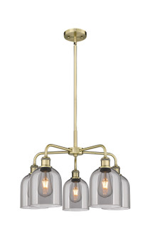 Ballston Five Light Chandelier in Antique Brass (405|516-5CR-AB-G558-6SM)