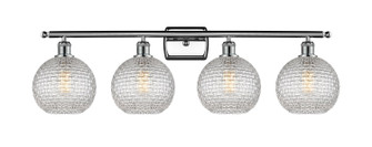 Ballston Four Light Bath Vanity in Polished Chrome (405|516-4W-PC-G122C-8CL)