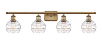 Ballston Four Light Bath Vanity in Brushed Brass (405|516-4W-BB-G556-6CL)