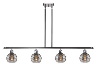 Ballston Four Light Island Pendant in Satin Gold (405|516-4I-SG-G556-6SM)