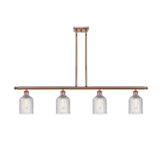Ballston Four Light Island Pendant in Antique Copper (405|516-4I-AC-G559-5CL)