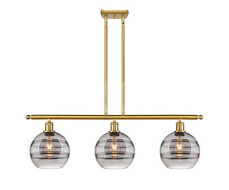 Ballston Three Light Island Pendant in Satin Gold (405|516-3I-SG-G556-8SM)