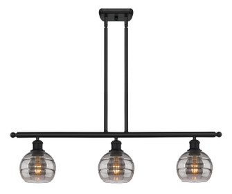 Ballston Three Light Island Pendant in Matte Black (405|516-3I-BK-G556-6SM)