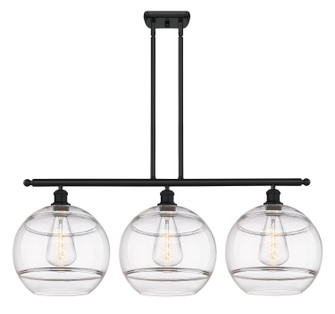 Ballston Three Light Island Pendant in Matte Black (405|516-3I-BK-G556-12CL)