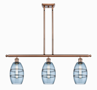 Ballston Three Light Island Pendant in Antique Copper (405|516-3I-AC-G557-6BL)