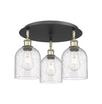 Ballston Three Light Semi-Flush Mount in Black Antique Brass (405|516-3C-BAB-G558-6SDY)