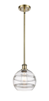 Ballston LED Pendant in Antique Brass (405|516-1S-AB-G556-8CL)