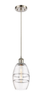 Ballston One Light Mini Pendant in Brushed Satin Nickel (405|516-1P-SN-G557-6CL)