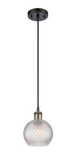 Ballston One Light Mini Pendant in Black Antique Brass (405|516-1P-BAB-G122C-6CL)