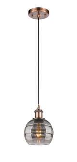 Ballston One Light Mini Pendant in Antique Copper (405|516-1P-AC-G556-6SM)