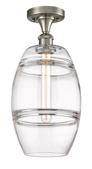 Ballston One Light Semi-Flush Mount in Brushed Satin Nickel (405|516-1C-SN-G557-8CL)