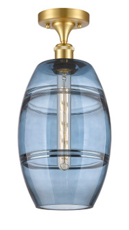 Ballston One Light Semi-Flush Mount in Satin Gold (405|516-1C-SG-G557-8BL)